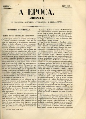 capa do N.º 2 de 3/7/1848