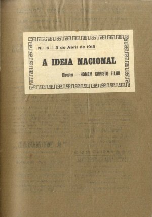 capa do A. 1, n.º 6 de 3/4/1915