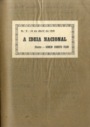 capa do A. 1, n.º 9 de 14/4/1915