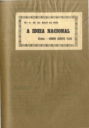 capa do A. 1, n.º 11 de 21/4/1915