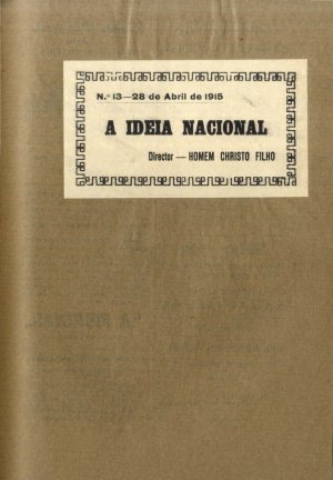 capa do A. 1, n.º 13 de 28/4/1915