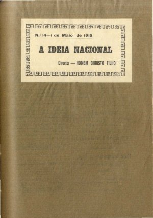 capa do A. 1, n.º 14 de 1/5/1915