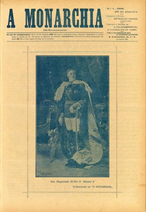 capa do N.º 1 de 25/1/1916
