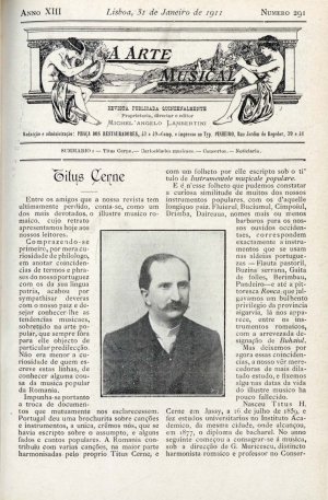 capa do N.º 291 de 31/1/1911