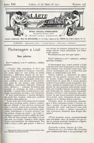 capa do N.º 298 de 15/5/1911