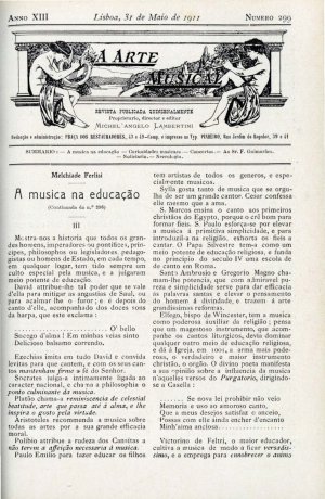 capa do N.º 299 de 31/5/1911