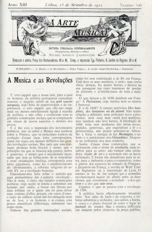 capa do N.º 306 de 15/9/1911