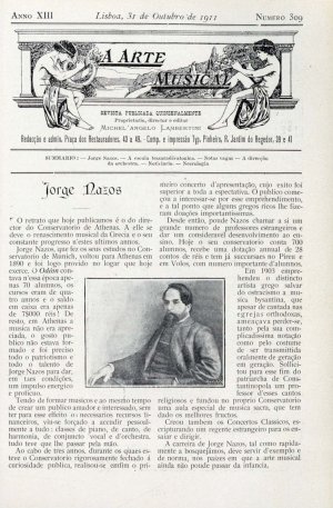 capa do N.º 309 de 31/10/1911