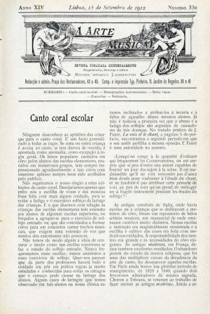 capa do N.º 330 de 15/9/1912