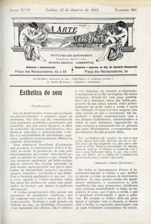 capa do N.º 386 de 15/1/1915