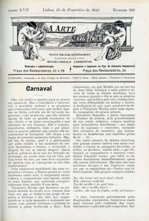 capa do N.º 388 de 15/2/1915