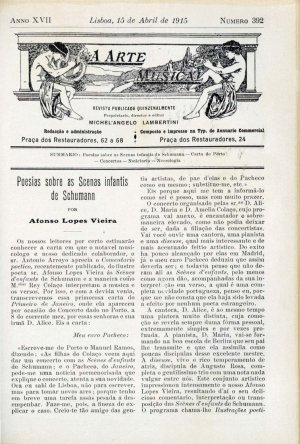 capa do N.º 392 de 15/4/1915