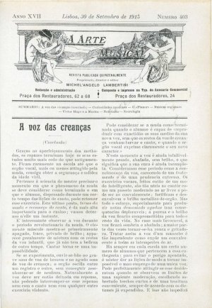 capa do N.º 403 de 30/9/1915
