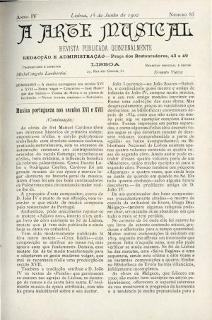 capa do N.º 83 de 15/6/1902