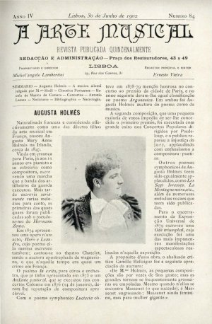 capa do N.º 84 de 30/6/1902