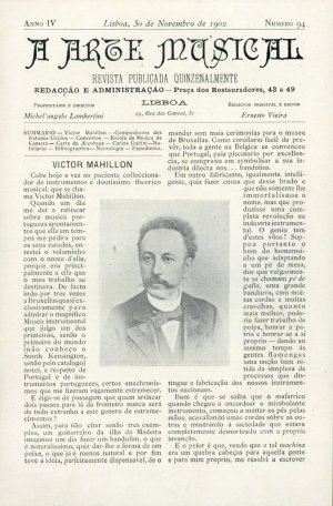 capa do N.º 94 de 30/11/1902