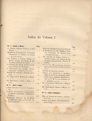 capa do Indice - Vol. 1 de 0/0/1937