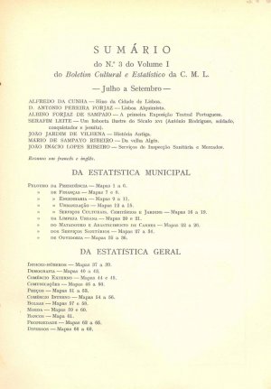 capa do Sumário n.º 3 de 0/0/1937