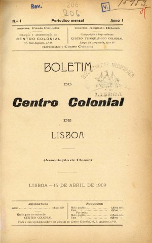 Boletim do Centro Colonial de Lisboa