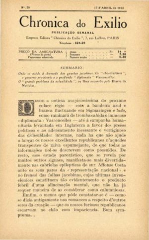 capa do N.º 25 de 17/4/1913