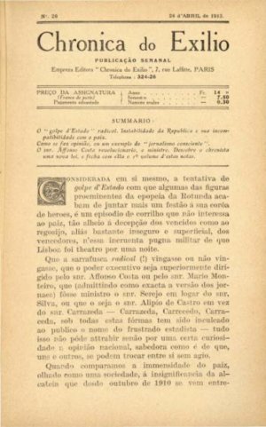 capa do N.º 26 de 24/4/1913