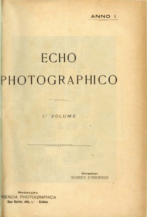 capa do Indice do 1º volume - Anno I de 0/0/1906