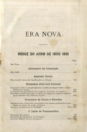 capa do Índice de 0/0/1880