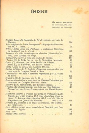 capa do T. 7, índice de 0/0/1935