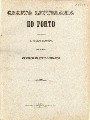 Gazeta litteraria do Porto