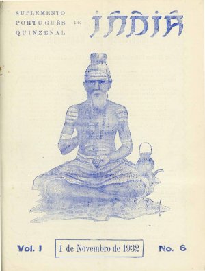 capa do Vol. 1, nº 6 de 1/11/1932