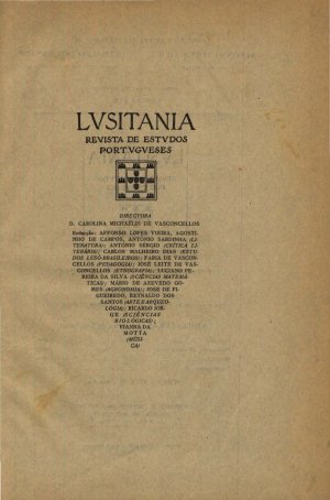 capa do Vol. 1, fasc. 1 de 0/1/1924