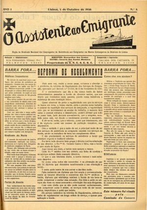 capa do N.º 8 de 5/10/1936