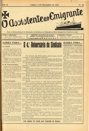 capa do N.º 22 de 5/12/1937