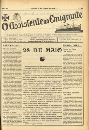 capa do N.º 40 de 5/6/1939