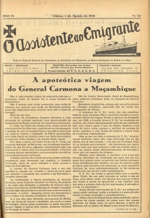 capa do N.º 42 de 5/8/1939