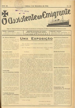 capa do N.º 50 de 5/9/1946