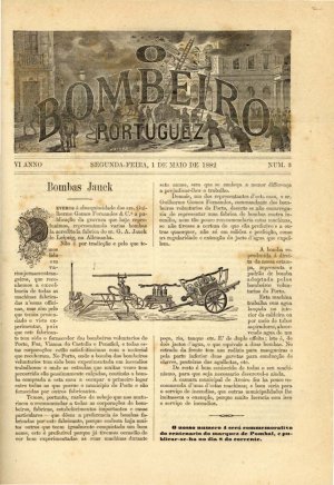 capa do A. 6, n.º 3 de 1/5/1882