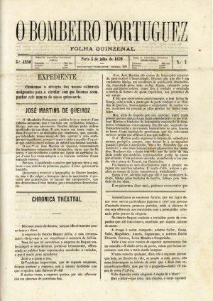 capa do A. 3, n.º 7 de 5/7/1879