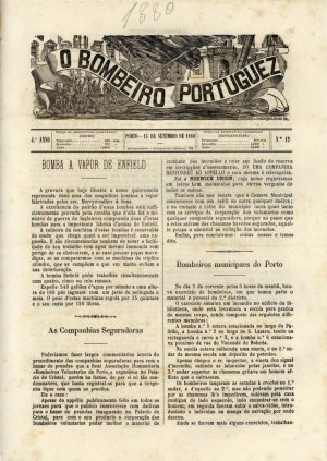 capa do A. 4, n.º 12 de 15/9/1880