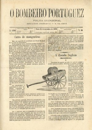 capa do A. 3, n.º 16 de 15/11/1879