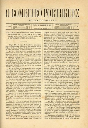 capa do A. 5, n.º 20 de 15/1/1882