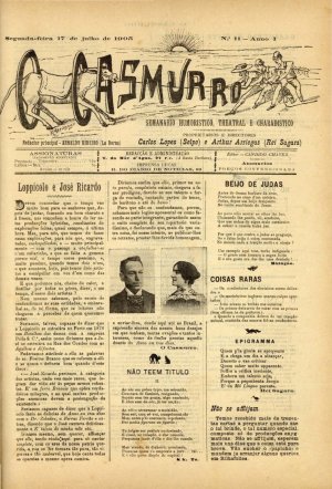 capa do A. 1, n.º 11 de 17/7/1905