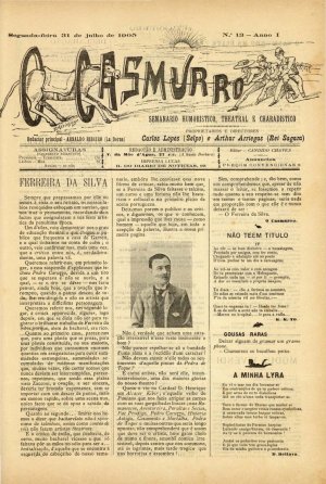 capa do A. 1, n.º 13 de 31/7/1905