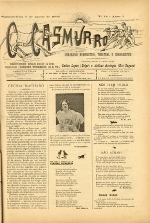 capa do A. 1, n.º 14 de 7/8/1905