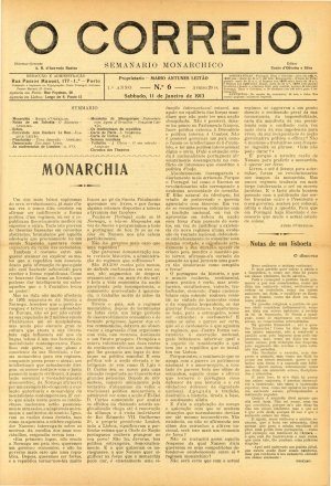 capa do A. 1, n.º 6 de 11/1/1913