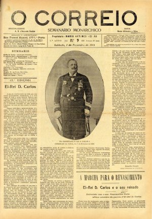 capa do A. 1, n.º 9 (2.ª edição) de 1/2/1913