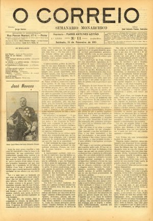 capa do A. 1, n.º 11 de 15/2/1913