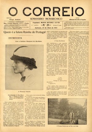 capa do A. 1, n.º 25 de 24/5/1913