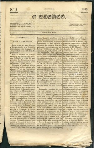 capa do N.º 2 de 1/6/1839