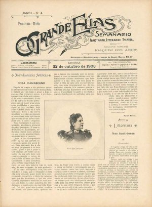 capa do A. 1, s. 1, n.º 4 de 22/10/1903